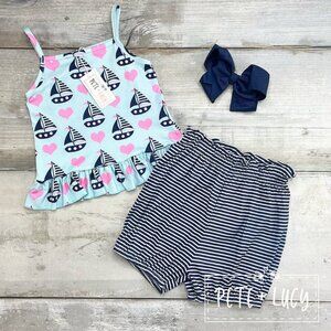 Pete + Lucy Sail away 2 pc Outfit Size 4T